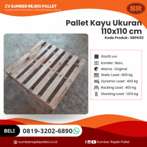Pallet Kayu Ukuran 120x100 - SRPK04