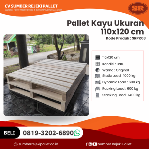 Pallet Kayu Ukuran 120x120 - SRPK05