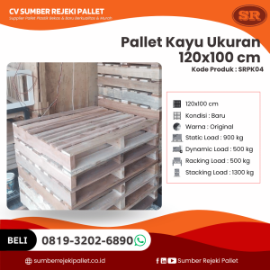 Pallet Kayu Ukuran 110x110 - SRPK02