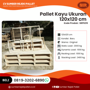 Pallet Kayu Ukuran 100x100 - SRPK01